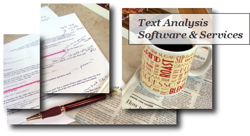 text parsing and analysis software and services